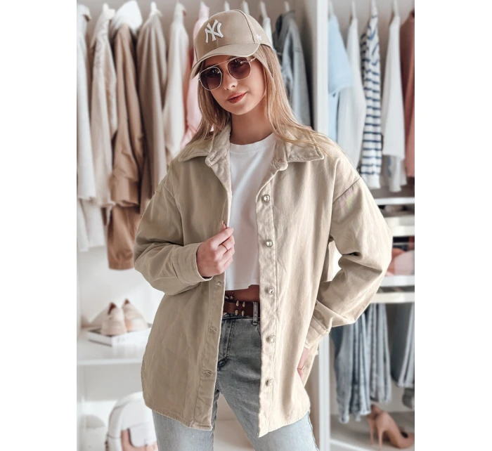 Dámská přechodná košilová bunda oversize  Dstreet model 21986313 - FashionStreet