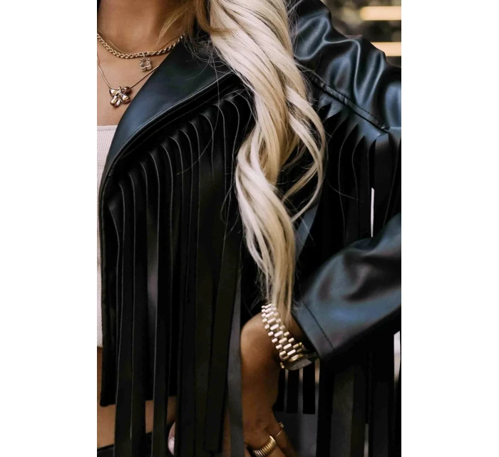 624-3 Krátke strapce z mäkkej ekokože - čierne 624-3 Krátke strapce z mäkkej ekokože - čierne