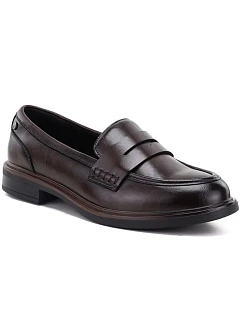 Kožené poltopánky typu loafers „lords“ v hnedej farbe Vinceza 133119