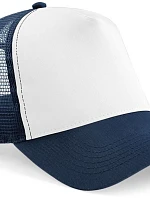 Beechfield B 640 5-panelová čiapka typu Trucker 53.0640 francúzska námornícka modrá/biela