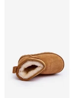 Dziecięce Śniegowce Botki Ocieplane Camel Nallita Dziecięce Śniegowce Botki Ocieplane Camel Nallita