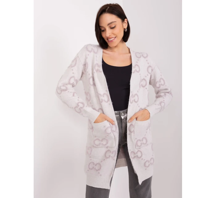 Sweter AT SW jasny fioletowy model 19040901 - FPrice Sweter AT SW jasny fioletowy model 19040901 - FPrice