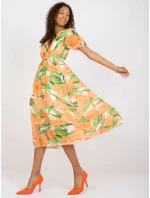 Šaty DHJ SK model 17339120 oranžová - FPrice Šaty DHJ SK model 17339120 oranžová - FPrice