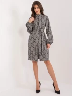 Šaty LK SK 509526 1.06 šedá čierna Šaty LK SK 509526 1.06 šedá čierna