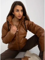 Dámska bunda NM KR H 923 svetlo hnedá