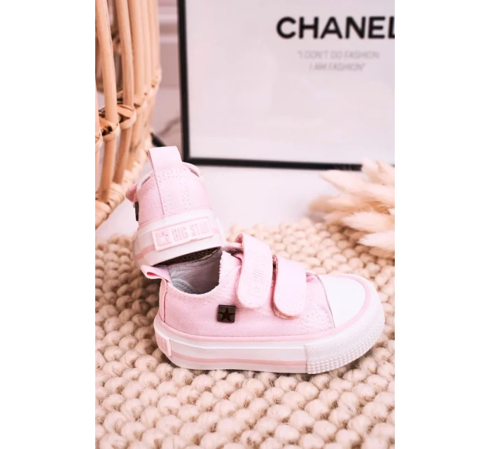 Dětské módní tenisky Big Star - světle růžové