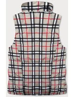 Oboustranná dámská vesta ve vřesové barvě model 18471320 - Miss TiTi Oboustranná dámská vesta ve vřesové barvě model 18471320 - Miss TiTi