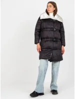 Černá zimní bunda s rukávy model 21247747 - Factory Price