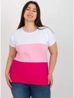 Blúzka RV BZ 8778.48 biele a ružové Blúzka RV BZ 8778.48 biele a ružové