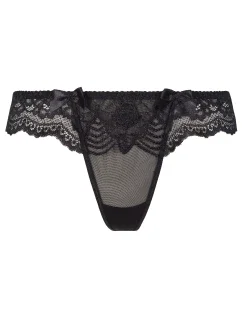 Zvodné tangá V-8628 čierna - Axami