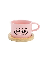 PIATOK - ružový pohár na makrónky 200 ml