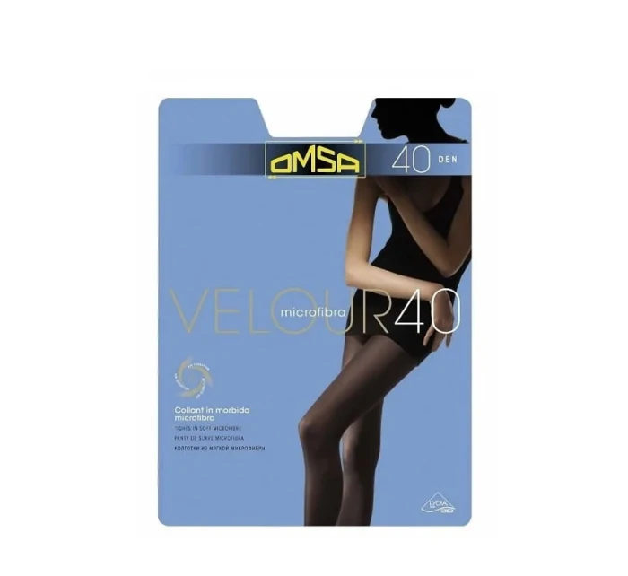 Omsa Velúrové pančuchy 40 den 5-XL