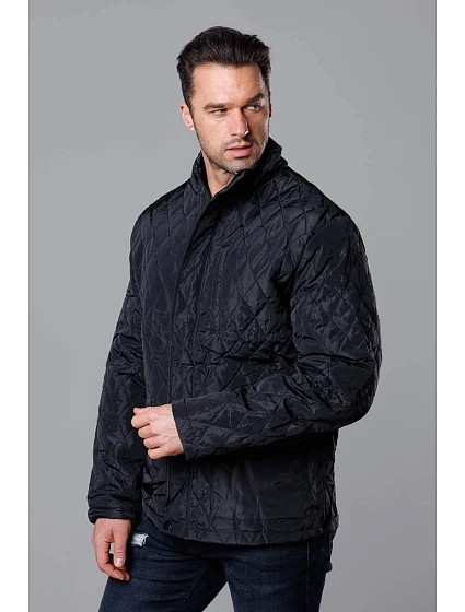 Černá pánská prošívaná bunda model 18347925 - J.STYLE