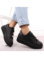 Dámska športová obuv na platforme čierna NEWS 4756