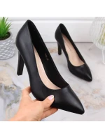 Sergio Leone W SK415A čierne lodičky na podpätku