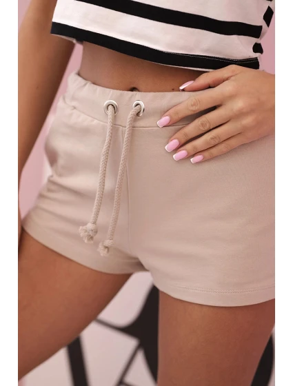 Dámské šortky z bavlny s model 21220087 neonově růžové - K-Fashion