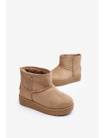 Dziecięce Śniegowce Ocieplane Beżowe Big Star MM374056