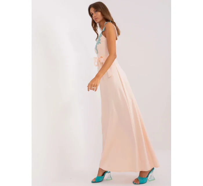 Šaty LK SK 506640 1.13P broskyňa