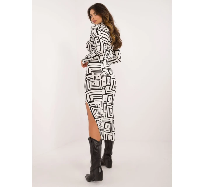 Šaty LK SK 509771 1.09 biela a čierna