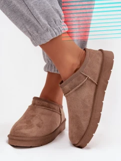 Dámske snehové topánky Serenne s kožušinou - hnedé