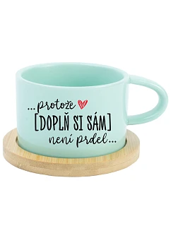 Hrníček makronka - Protože [doplň si sám] není prdel