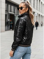 Dámská bunda bomber TY5292 černá - FashionStreet Dámská bunda bomber TY5292 černá - FashionStreet