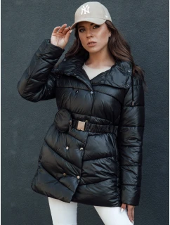 Dámsky prešívaný zimný kabát BLOOM black FashionStreet TY4484