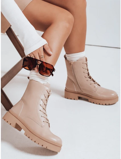 Dámské kozačky cream Dstreet model 21981407 - FashionStreet Dámské kozačky cream Dstreet model 21981407 - FashionStreet