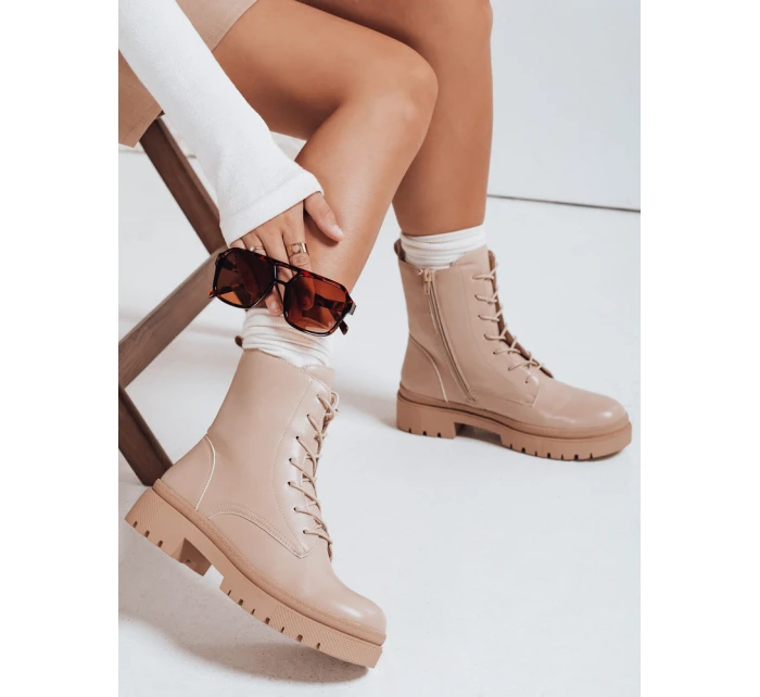 Dámské kozačky cream Dstreet model 21981407 - FashionStreet Dámské kozačky cream Dstreet model 21981407 - FashionStreet