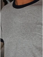 Pánske základné sivé tričko FashionStreet RX5663