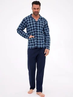 pyžamo model 21311930 dlouhé/r 3XL5XL pánské rozepínací - Cornette