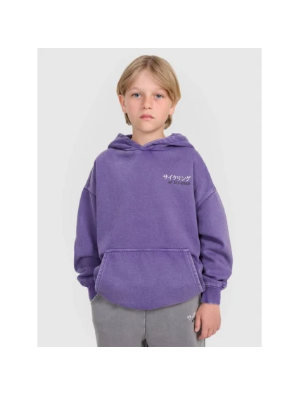 Chlapecká mikina s kapucí model 21816992 - 4F Chlapecká mikina s kapucí model 21816992 - 4F