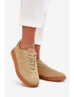 Dámské Semišové Sneakers Big Star model 21703182 HIPOLY SYSTEM Béžové - Big Star Shoes Dámské Semišové Sneakers Big Star model 21703182 HIPOLY SYSTEM Béžové - Big Star Shoes