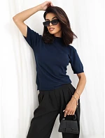 Sweter PM SW model 22334187 granatowy - FPrice Sweter PM SW model 22334187 granatowy - FPrice