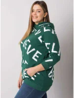 Mikina s kapucňou RV BL 7034.77P tmavozelená