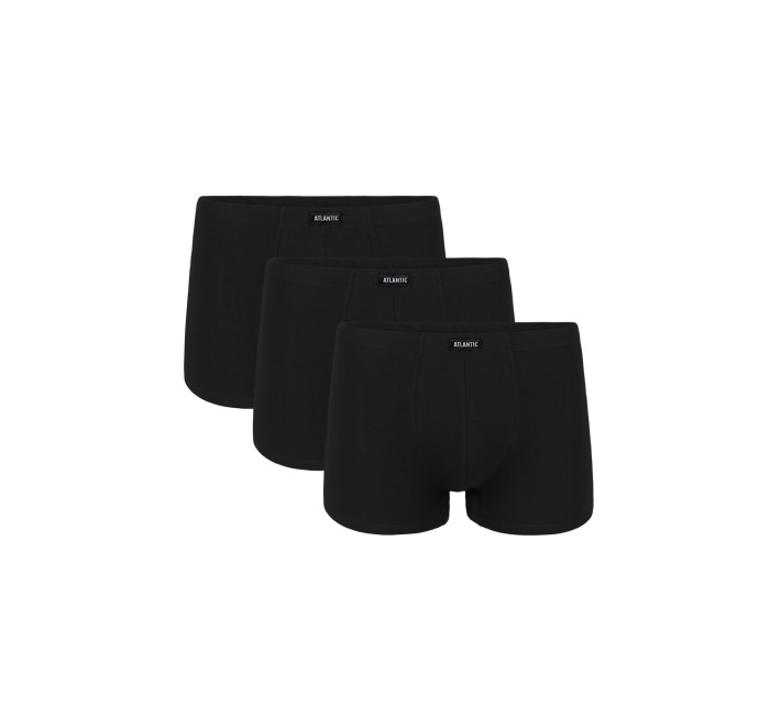Pánske boxerky ATLANTIC 3Pack - čierne