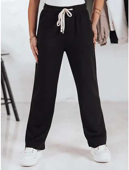 Dámské tepláky butter wide leg LOOSIS black FashionStreet UY2401