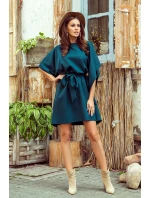 SOFIA - Dámske motýlikové šaty v fľaškovo zelenej farbe 287-2 SOFIA - Dámske motýlikové šaty v fľaškovo zelenej farbe 287-2