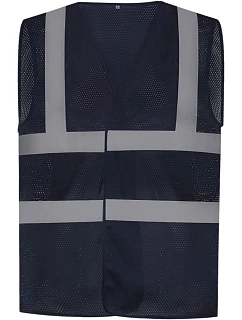 HVW 120 HiVis síťovaná bezpečnostní vesta model 22502285 navy - Yoko