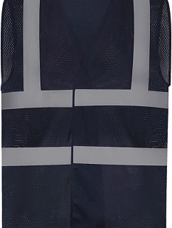 HVW 120 HiVis síťovaná bezpečnostní vesta model 22502285 navy - Yoko