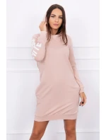 Off White pudrově béžové šaty Off White pudrově béžové šaty