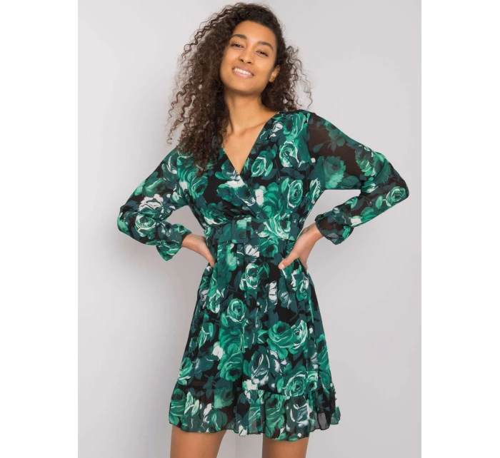 Šaty DHJ SK 12220 1.10P tmavo zelená