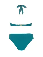 Dámské dvoudílné plavky 1 tm. zelené  model 21129982 - Self