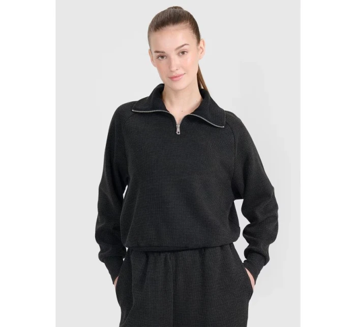 Dámská mikina oversize bez kapuce model 21436627 - 4F Dámská mikina oversize bez kapuce model 21436627 - 4F