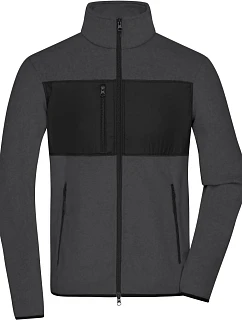 JN Pánská fleecová bunda 02. dark melange/black model 22538425 - Daiber