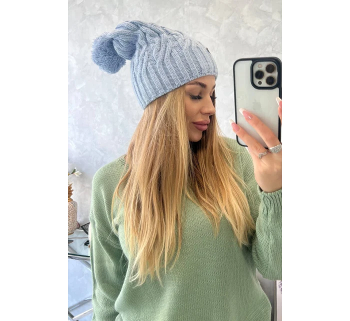 Fleecová čiapka Paulina K227 modrá