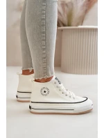 Zateplené Dámské Tenisky Na Platformě Eko Kůže Big Star model 21669595 Bílé - Big Star Shoes Zateplené Dámské Tenisky Na Platformě Eko Kůže Big Star model 21669595 Bílé - Big Star Shoes