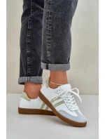 model 21684284 Kožené Nízké Tenisky Dámské Bílé - Zazoo