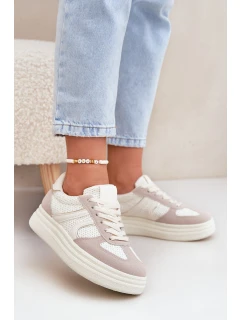 Dámské Tenisky Na Platformě Béžové model 21688256 - Boto