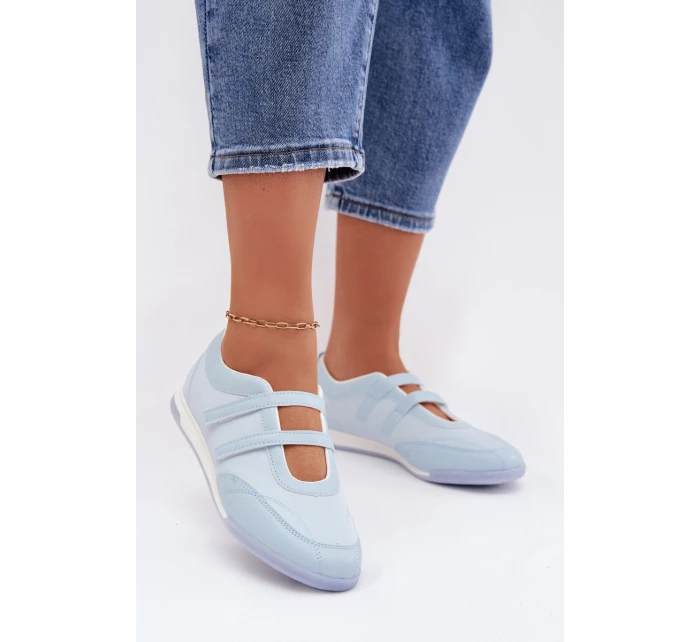 Sportovní dámské baleríny s pásky Modré Farvessa Sportovní dámské baleríny s pásky Modré Farvessa